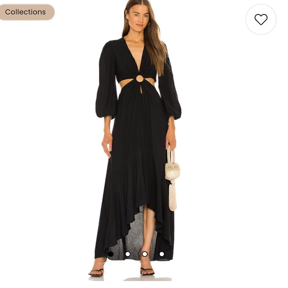 Jaelynn Cut Out Dress in Black SIMKHAI NWT XS